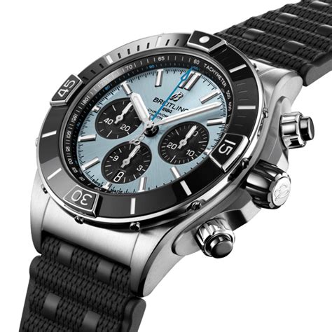 chromomat breitling blue|breitling super chronomat b01 ice blue.